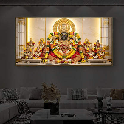 Badrinarayan Modern Luxury Backlight Horizontal Wall Art