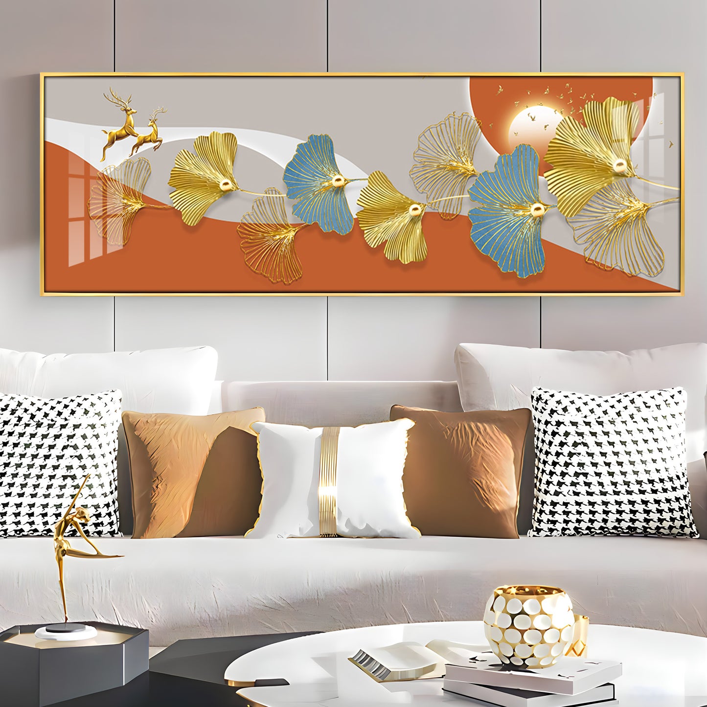Leaf Fusion Premium Acrylic Horizontal Wall Art