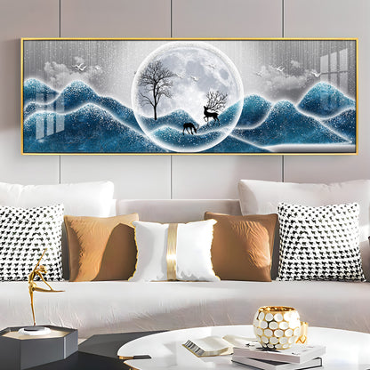 Frosty Night Whispers Premium Acrylic Horizontal Wall Art