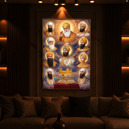 Guru's Essence Modern Luxury Backlight Vertical Wall Art