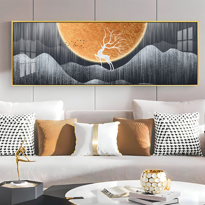 Deer in the Wild Premium Acrylic Horizontal Wall Art