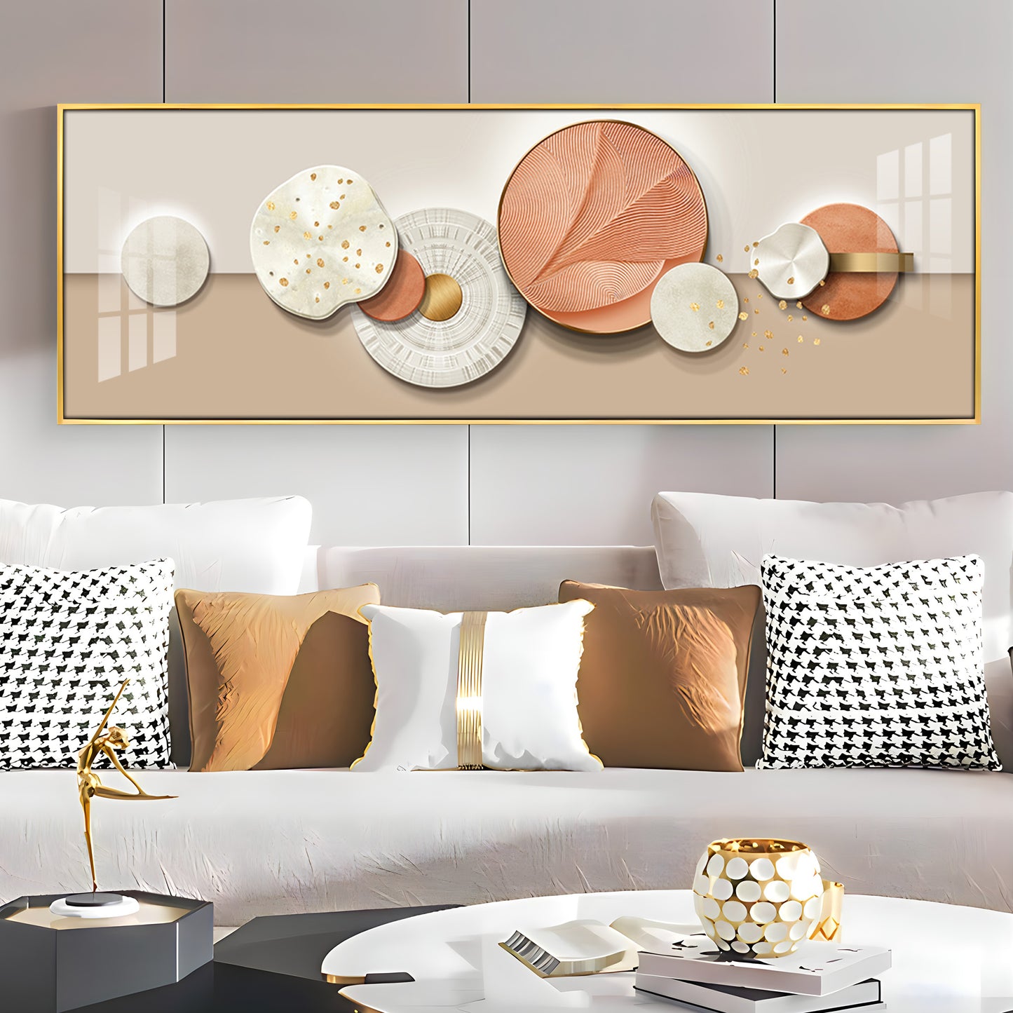 Colorful Curves Premium Acrylic Horizontal Wall Art
