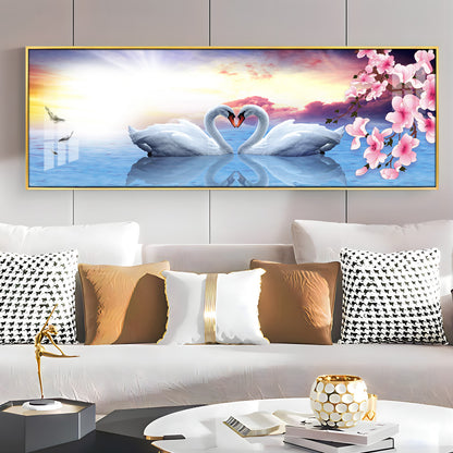 Love Of Swans Premium Acrylic Horizontal Wall Art