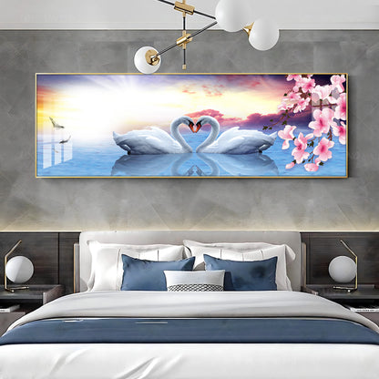 Love Of Swans Premium Acrylic Horizontal Wall Art