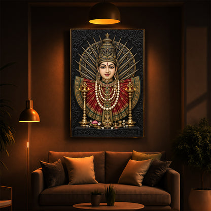 Renuka Devi Modern Luxury Backlight Vertical Wall Art