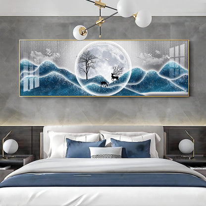 Frosty Night Whispers Premium Acrylic Horizontal Wall Art
