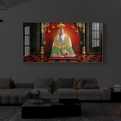 Shri Tulja Bhavani Modern Luxury Backlight Horizontal Wall Art