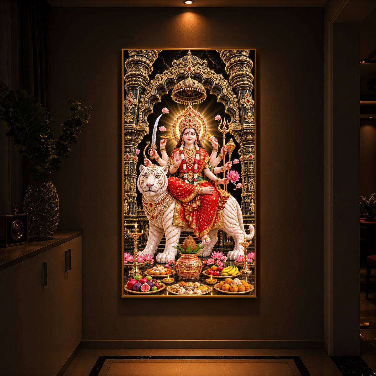 Amba Modern Luxury Backlight Vertical Wall Art