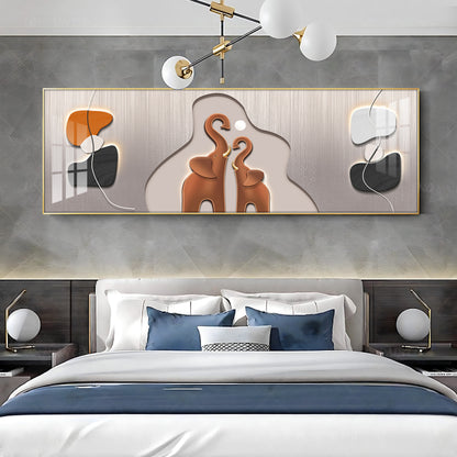 Elephant with baby Elephant Premium Acrylic Horizontal Wall Art