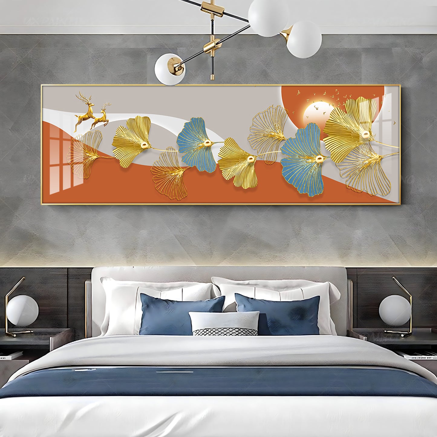 Leaf Fusion Premium Acrylic Horizontal Wall Art
