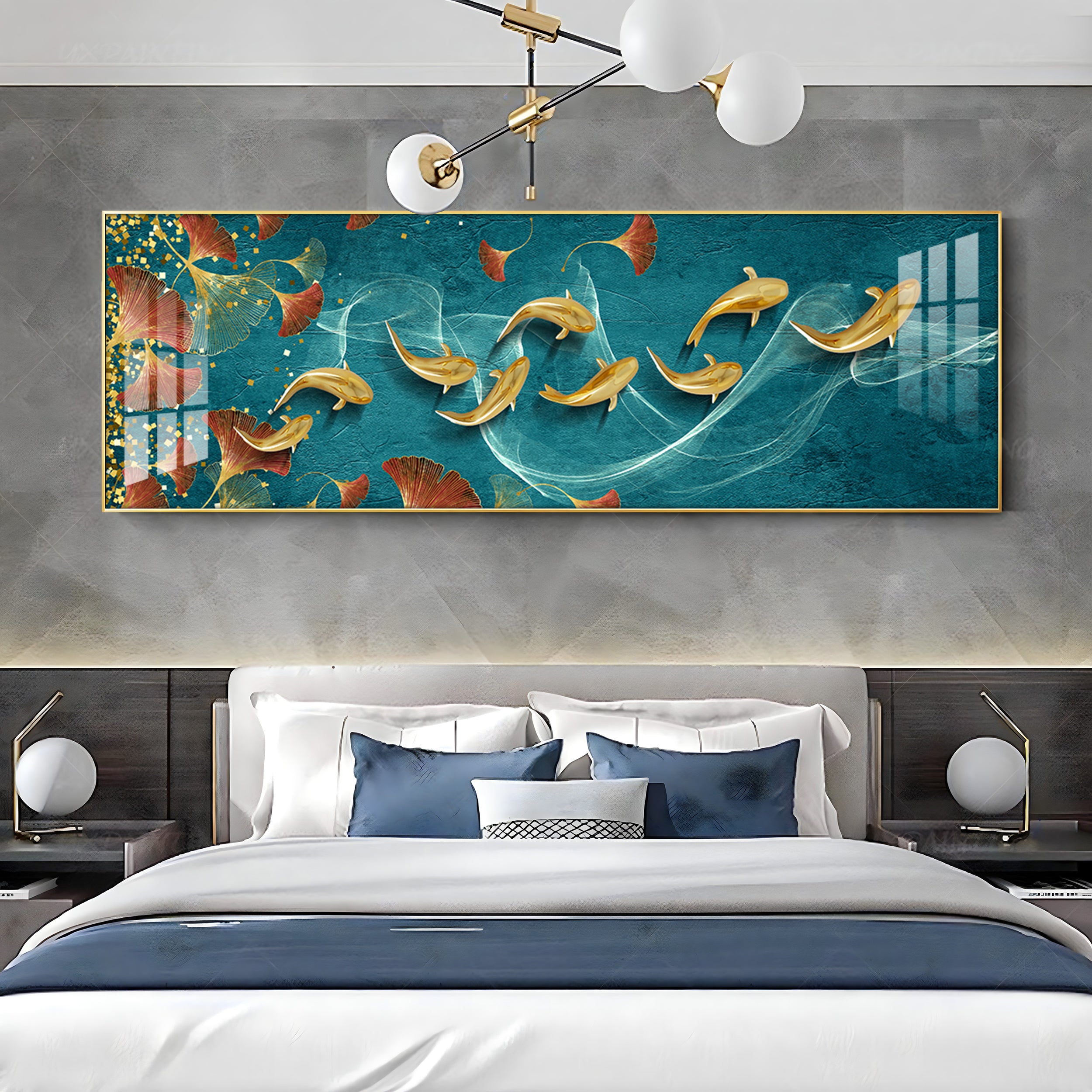 Aquatic Harmony Premium Acrylic Horizontal Wall Art