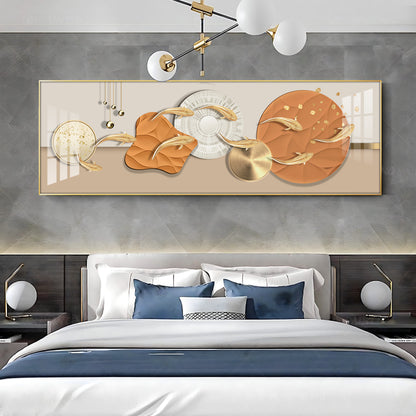 Radiant Gold Fish Premium Acrylic Horizontal Wall Art