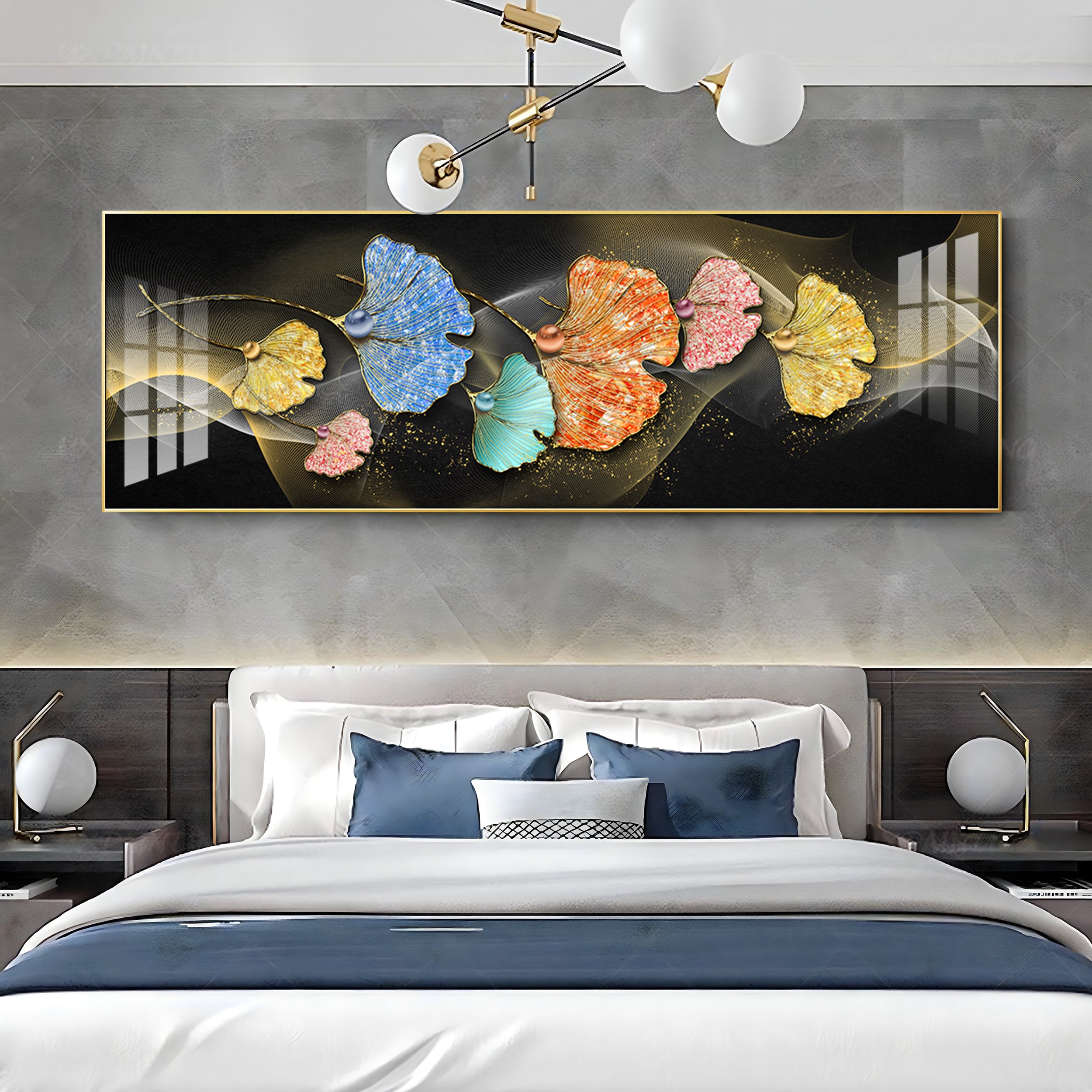 Leaf Bliss Premium Acrylic Horizontal Wall Art
