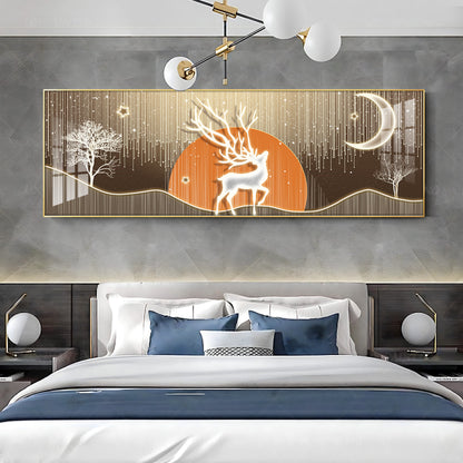 Deer Silverlight Stag Premium Acrylic Horizontal Wall Art
