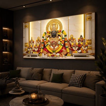 Badrinarayan Modern Luxury Backlight Horizontal Wall Art