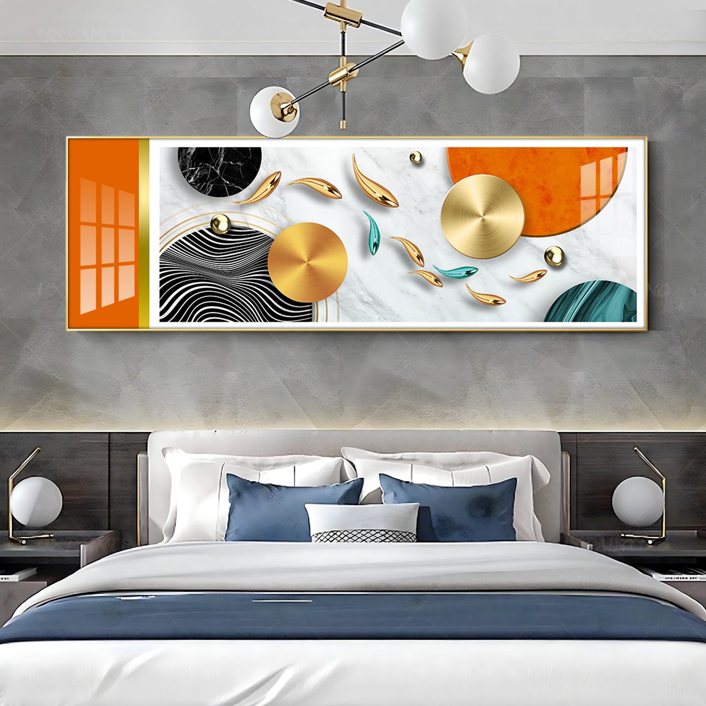 Vibrant Surface Showcase Premium Acrylic Horizontal Wall Art