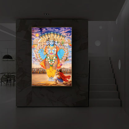 Lord Vishwaroop Modern Luxury Backlight Vertical Wall Art