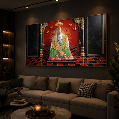 Shri Tulja Bhavani Modern Luxury Backlight Horizontal Wall Art