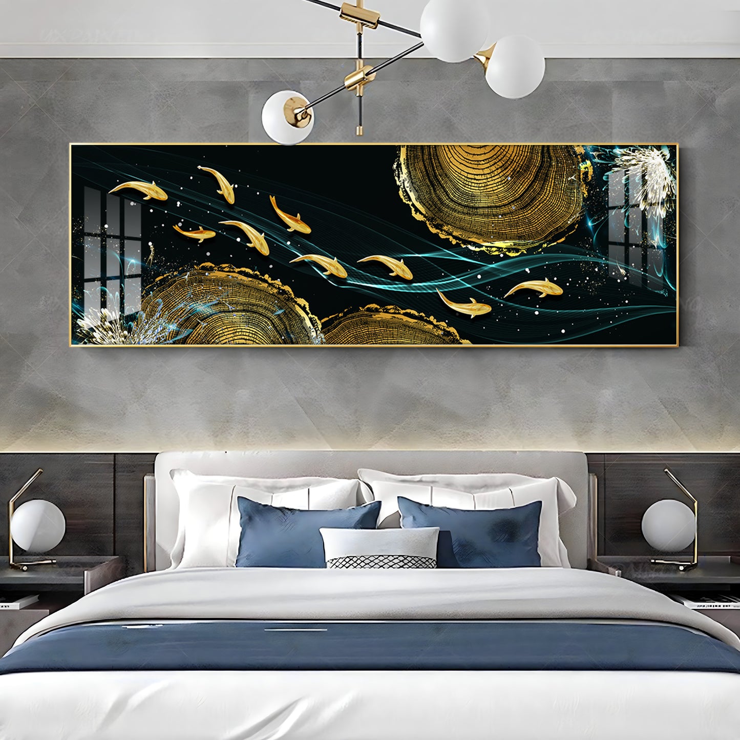 Luminous Fish Premium Acrylic Horizontal Wall Art