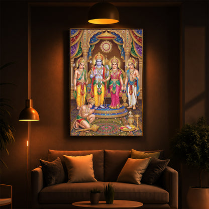 Ram Darbar Modern Luxury Backlight Vertical Wall Art