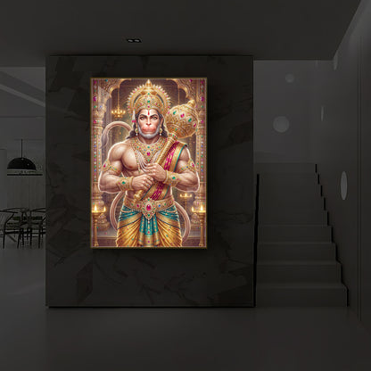 Jay Bajarangbali Modern Luxury Backlight Vertical Wall Art