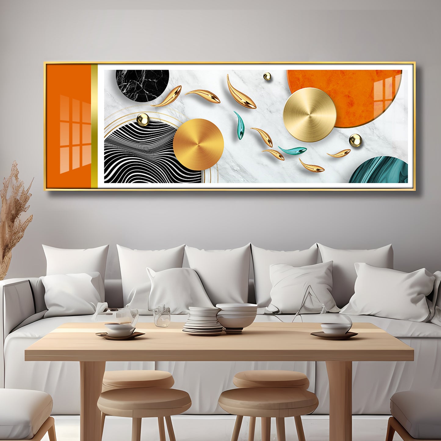 Vibrant Surface Showcase Premium Acrylic Horizontal Wall Art
