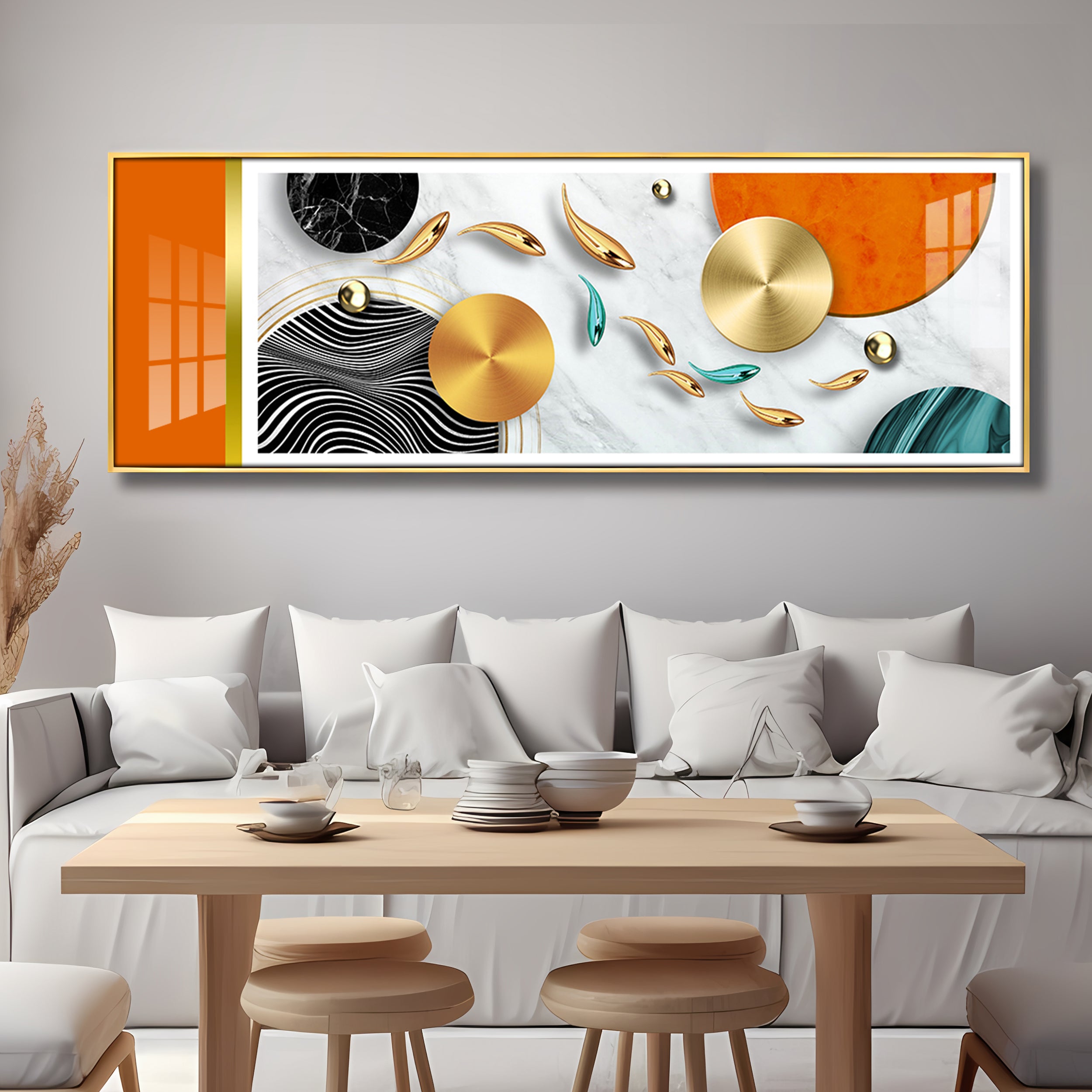 Vibrant Surface Showcase Premium Acrylic Horizontal Wall Art