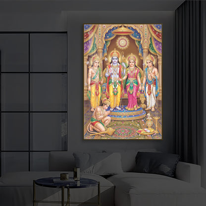 Ram Darbar Modern Luxury Backlight Vertical Wall Art