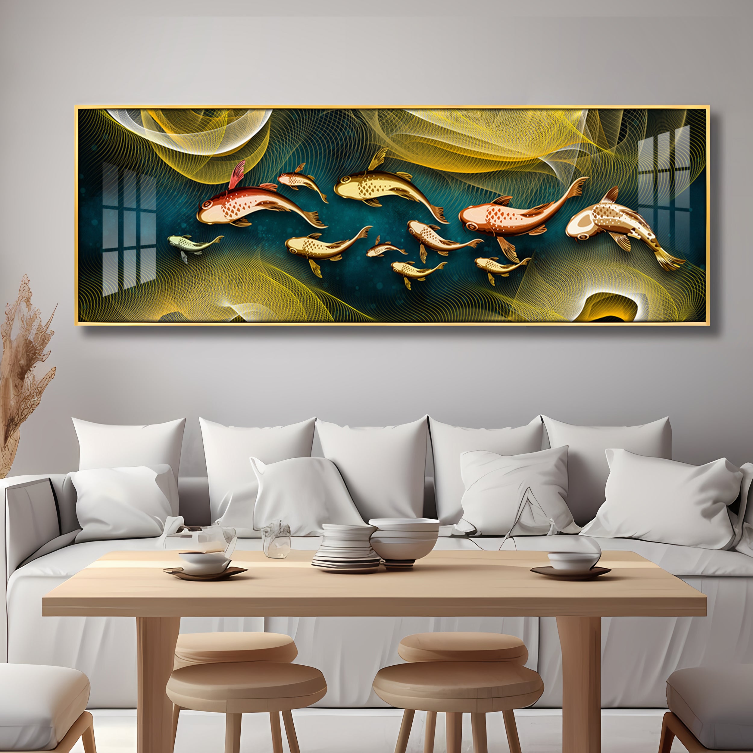 Fish Flow Collective Premium Acrylic Horizontal Wall Art