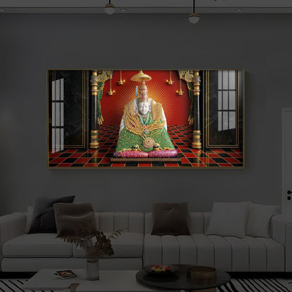Shri Tulja Bhavani Modern Luxury Backlight Horizontal Wall Art