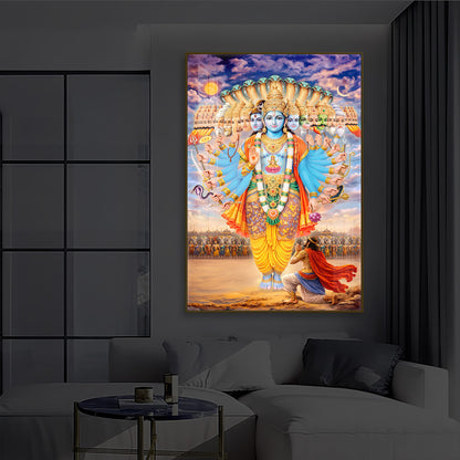 Lord Vishwaroop Modern Luxury Backlight Vertical Wall Art