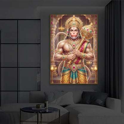 Jay Bajarangbali Modern Luxury Backlight Vertical Wall Art