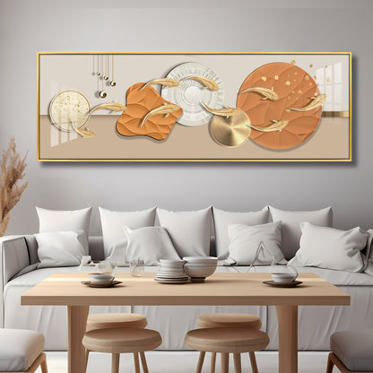 Radiant Gold Fish Premium Acrylic Horizontal Wall Art