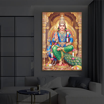 Muruganthunai Modern Luxury Backlight Vertical Wall Art