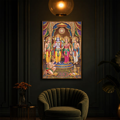 Ram Darbar Modern Luxury Backlight Vertical Wall Art