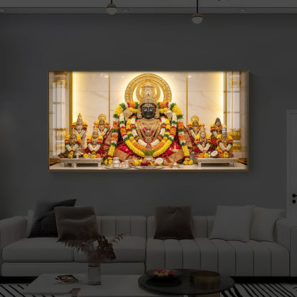 Badrinarayan Modern Luxury Backlight Horizontal Wall Art