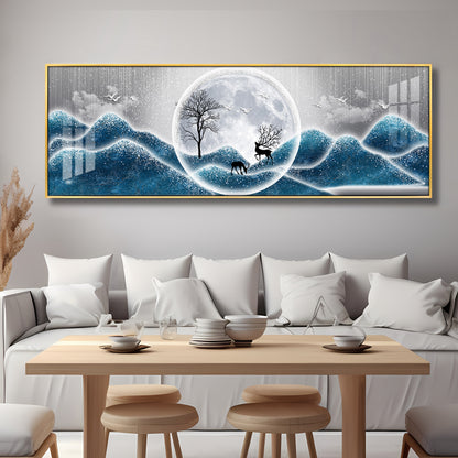 Frosty Night Whispers Premium Acrylic Horizontal Wall Art