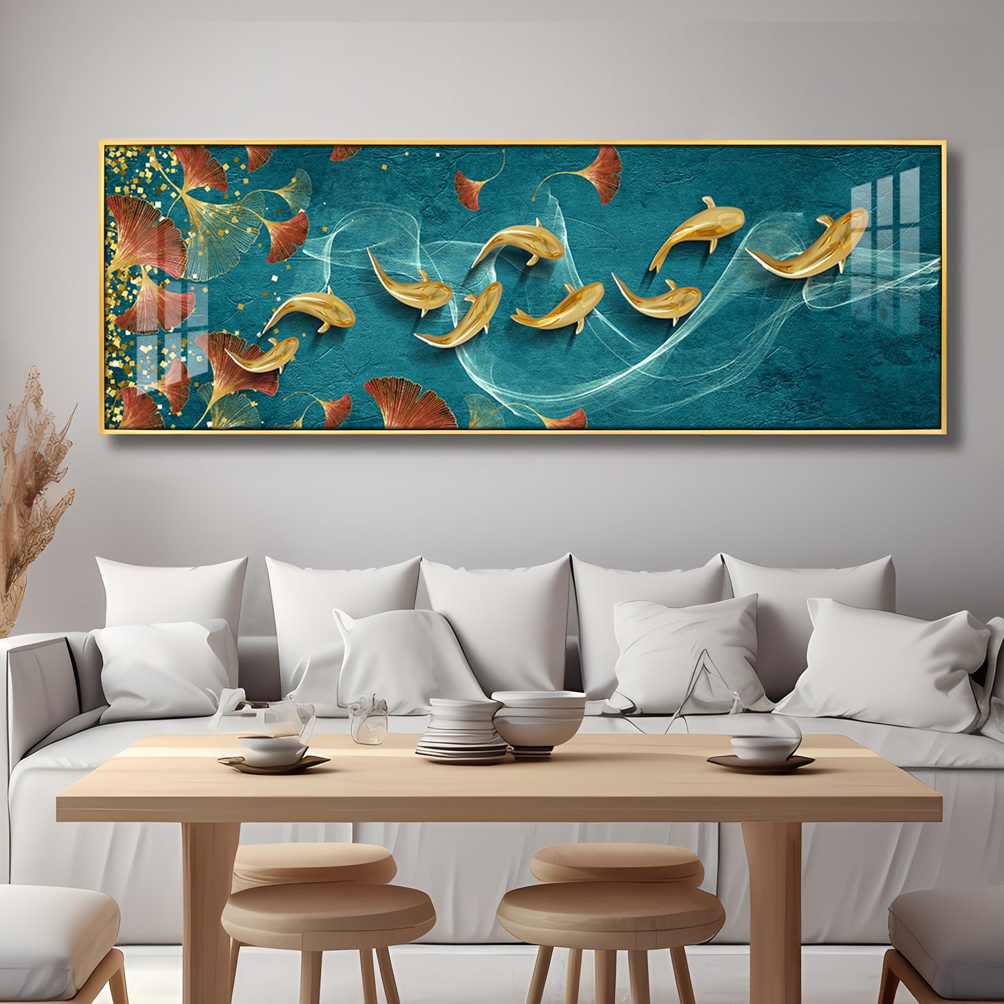 Aquatic Harmony Premium Acrylic Horizontal Wall Art