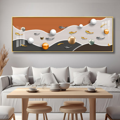 Festive Egg Fusion Premium Acrylic Horizontal Wall Art