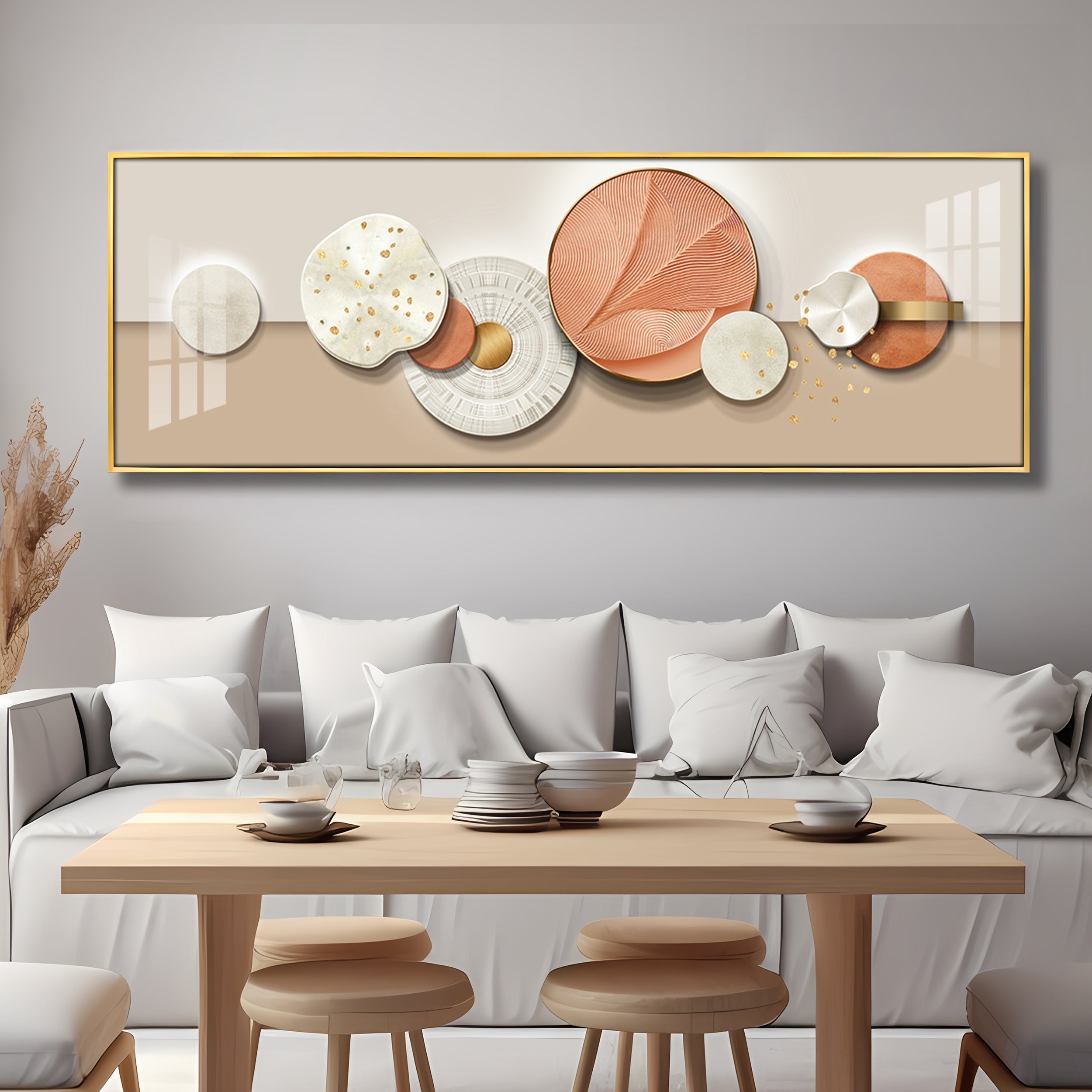 Colorful Curves Premium Acrylic Horizontal Wall Art