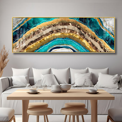 Multi Colored Abstract Premium Acrylic Horizontal Wall Art