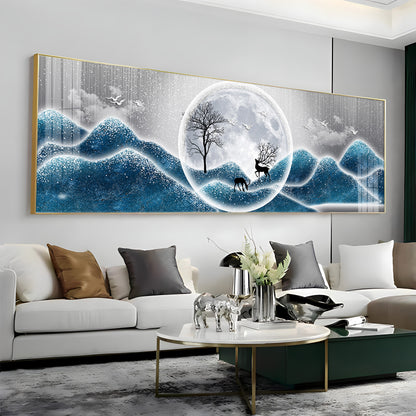 Frosty Night Whispers Premium Acrylic Horizontal Wall Art
