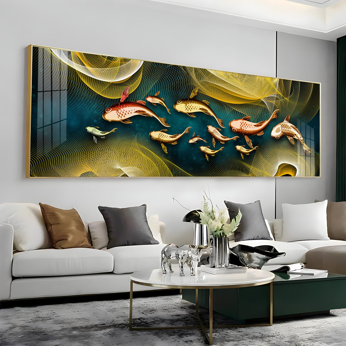 Fish Flow Collective Premium Acrylic Horizontal Wall Art