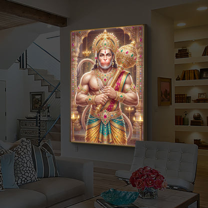 Jay Bajarangbali Modern Luxury Backlight Vertical Wall Art