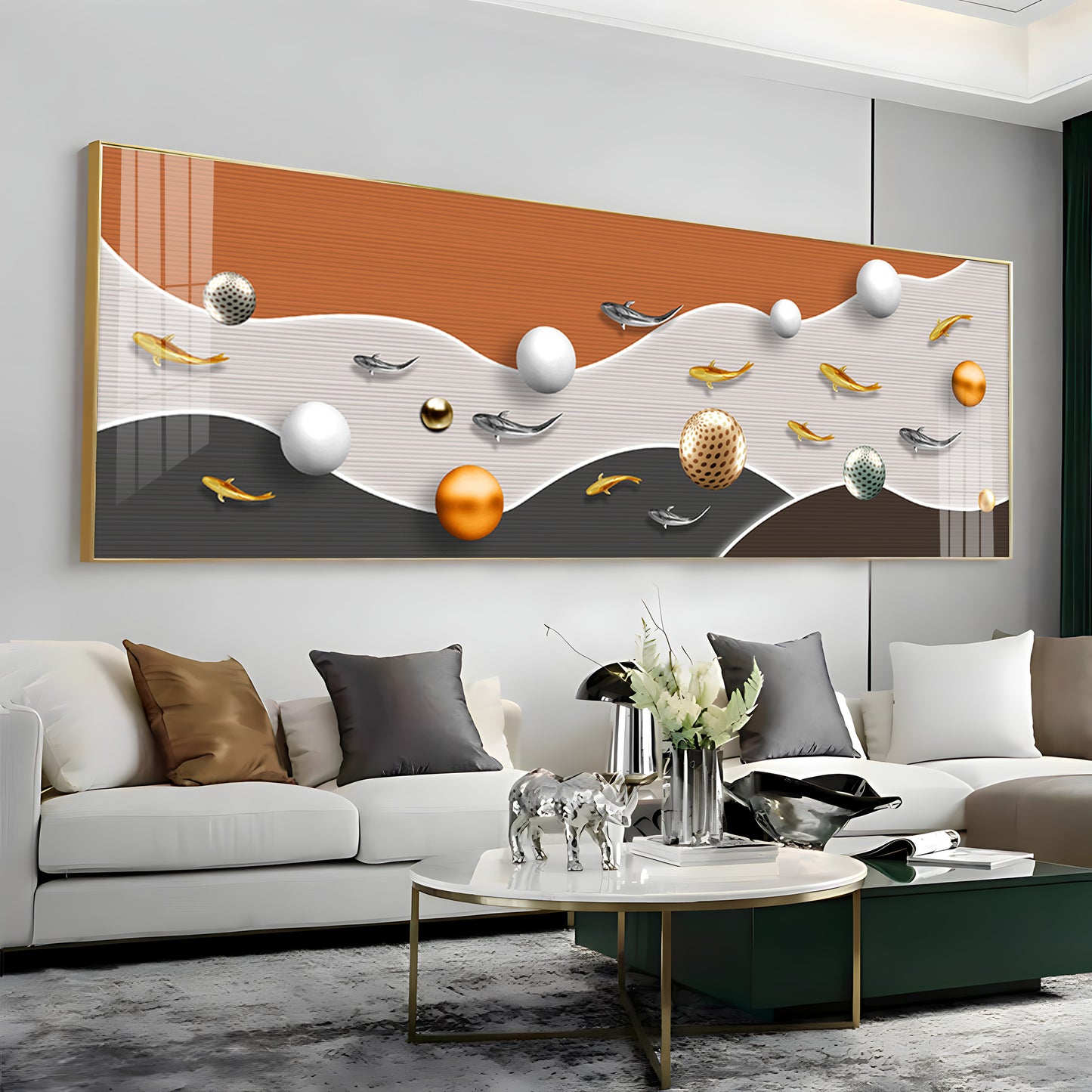 Festive Egg Fusion Premium Acrylic Horizontal Wall Art