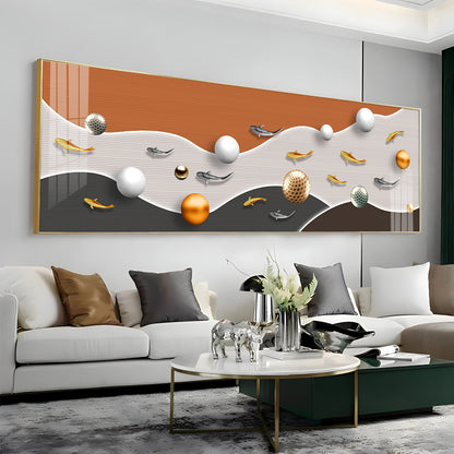 Festive Egg Fusion Premium Acrylic Horizontal Wall Art