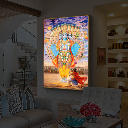 Lord Vishwaroop Modern Luxury Backlight Vertical Wall Art