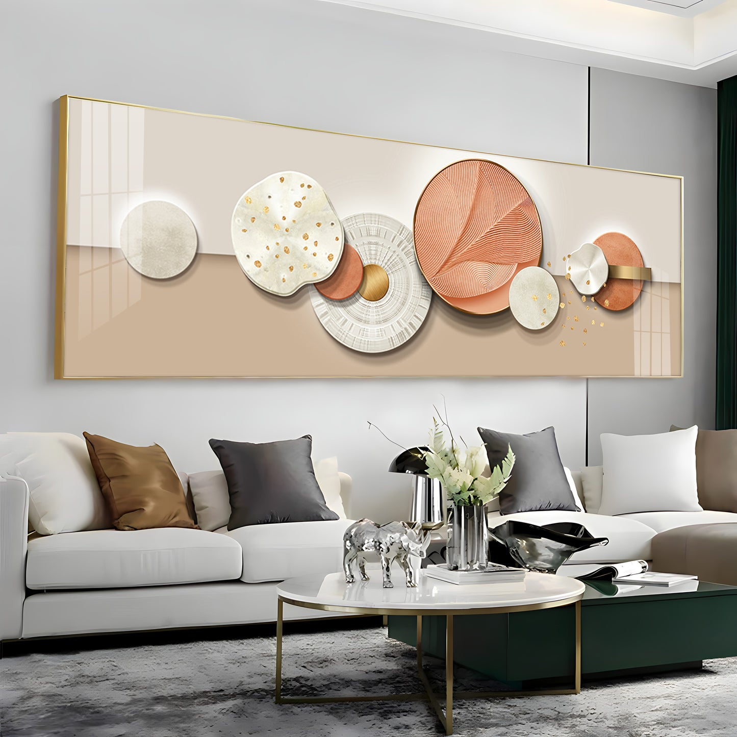 Colorful Curves Premium Acrylic Horizontal Wall Art