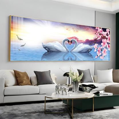 Love Of Swans Premium Acrylic Horizontal Wall Art