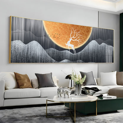 Deer in the Wild Premium Acrylic Horizontal Wall Art